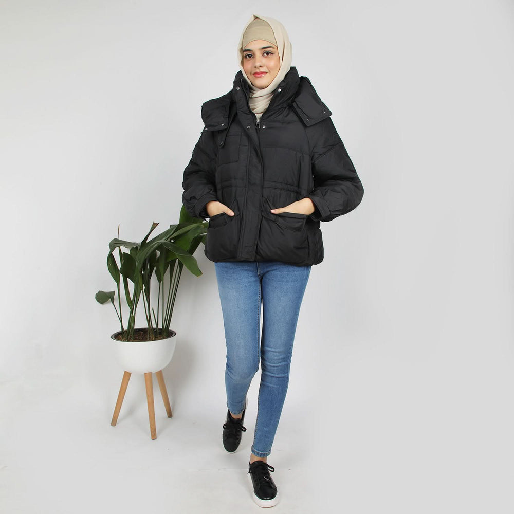 Women's Full Sleeves Jacket - Black, Women Sweatshirts & Hoodies, Chase Value, Chase Value