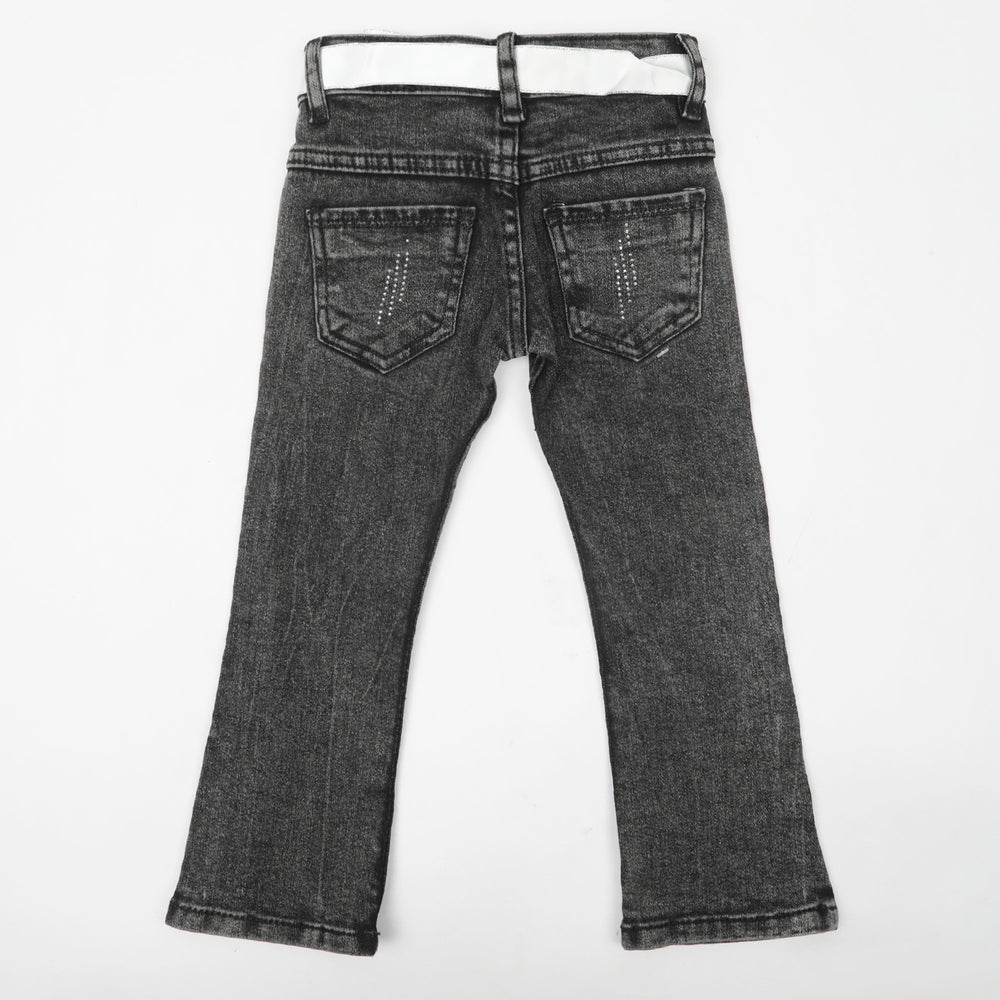 Girls Denim Pant - Dark Grey, Girls Pants & Capri, Chase Value, Chase Value