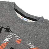 Boys Full Sleeves Round Neck SweatShirt - Grey, Boys Hoodies & Sweat Shirts, Chase Value, Chase Value