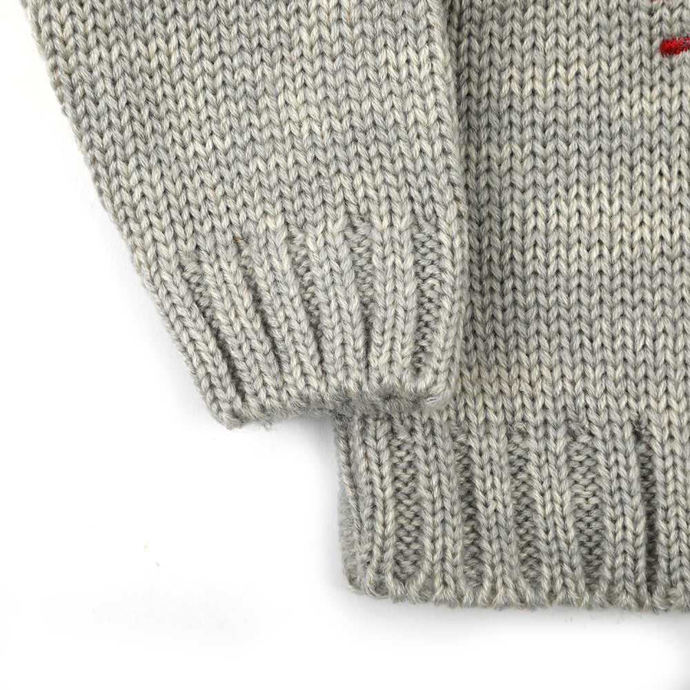 Newborn Girls Full Sleeves Sweater - Grey, Newborn Girls Winterwear, Chase Value, Chase Value