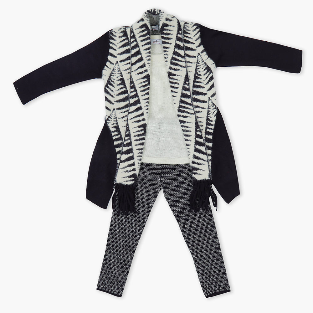 Girls Sweater Suit - Plum, Girls Suits, Chase Value, Chase Value