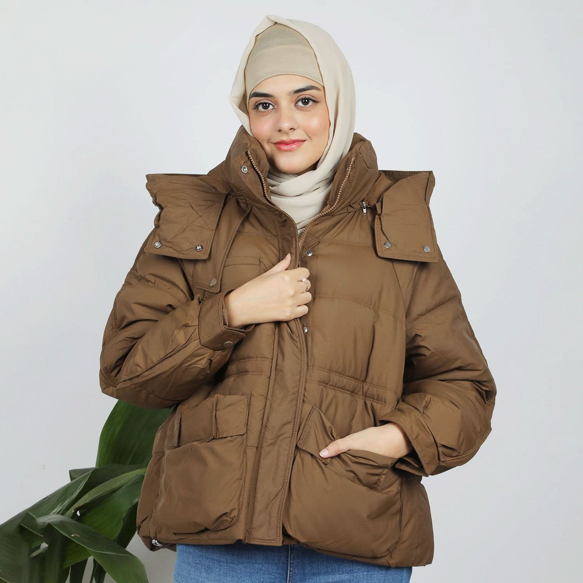 Women's Full Sleeves Jacket - Brown, Women Sweatshirts & Hoodies, Chase Value, Chase Value