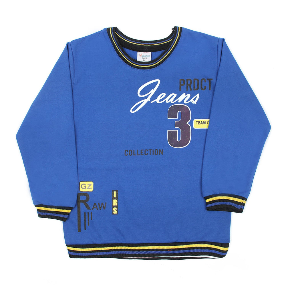 Boys Full Sleeve SweatShirt - Royal Blue, Boys Hoodies & Sweat Shirts, Chase Value, Chase Value