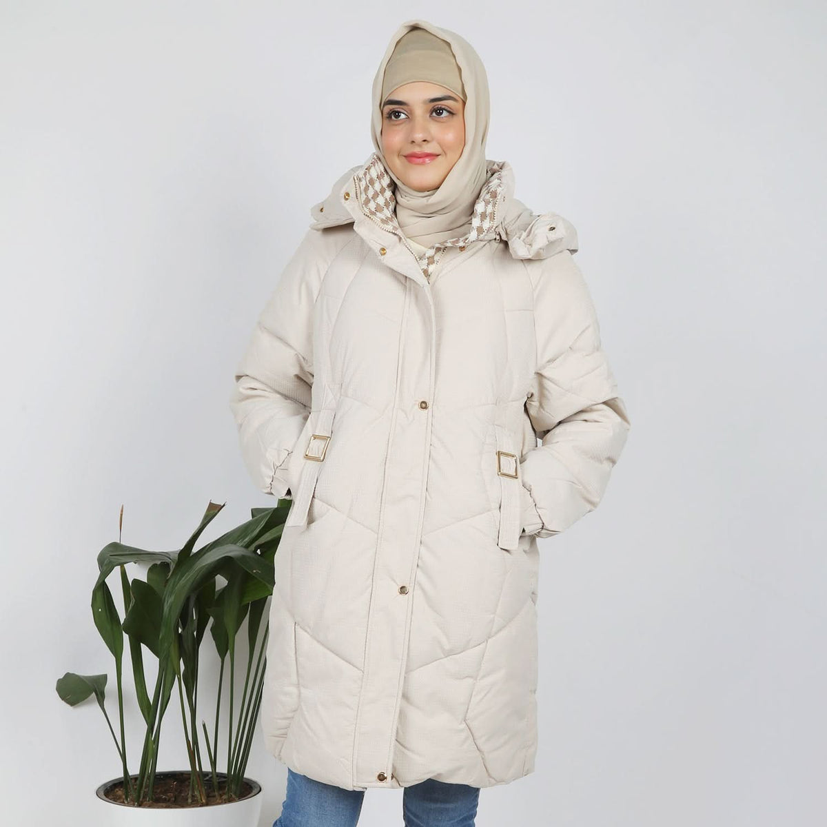 Women's Full Sleeves Jacket - Fawn, Women Sweatshirts & Hoodies, Chase Value, Chase Value