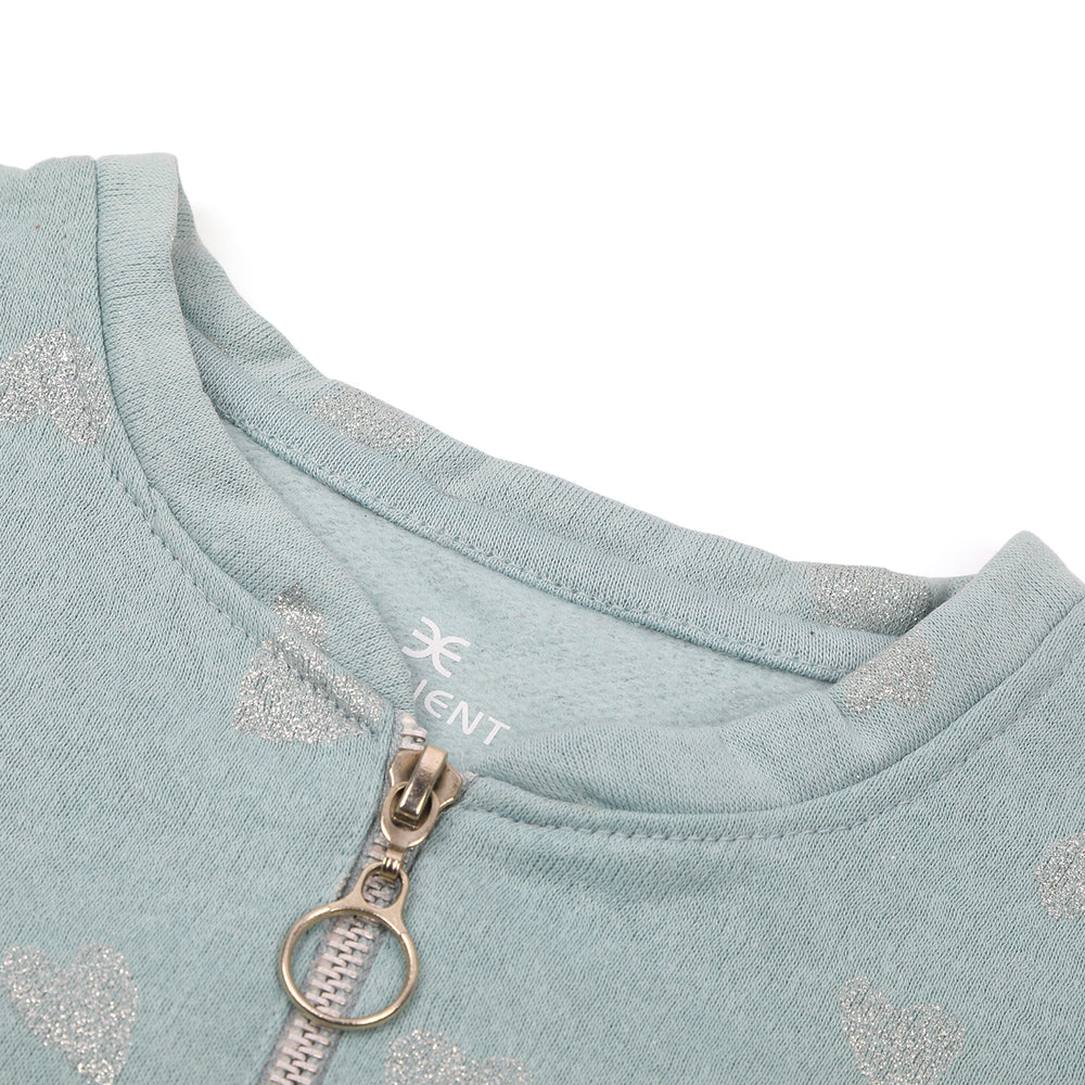 Eminent Girls Full Sleeves Sweat Shirt - Green, Girls Hoodies & Sweat Shirts, Eminent, Chase Value