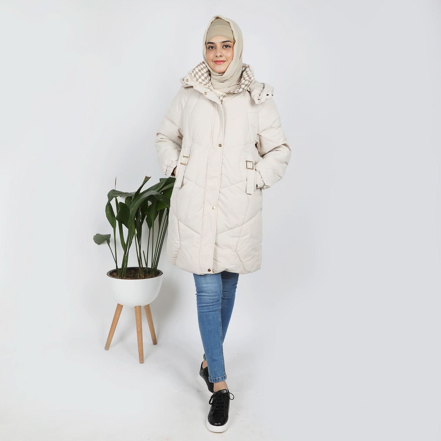 Women's Full Sleeves Jacket - Fawn, Women Sweatshirts & Hoodies, Chase Value, Chase Value