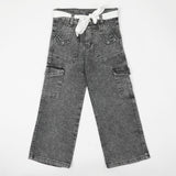 Girls Denim Pant - Grey, Girls Pants & Capri, Chase Value, Chase Value