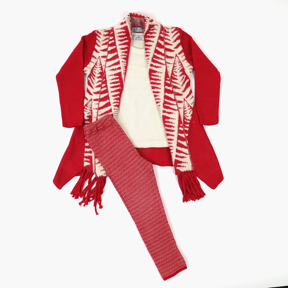 Girls Sweater Suit - Fushia, Girls Suits, Chase Value, Chase Value