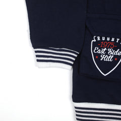 Boys Full Sleeves 3pcs Suit - Navy Blue