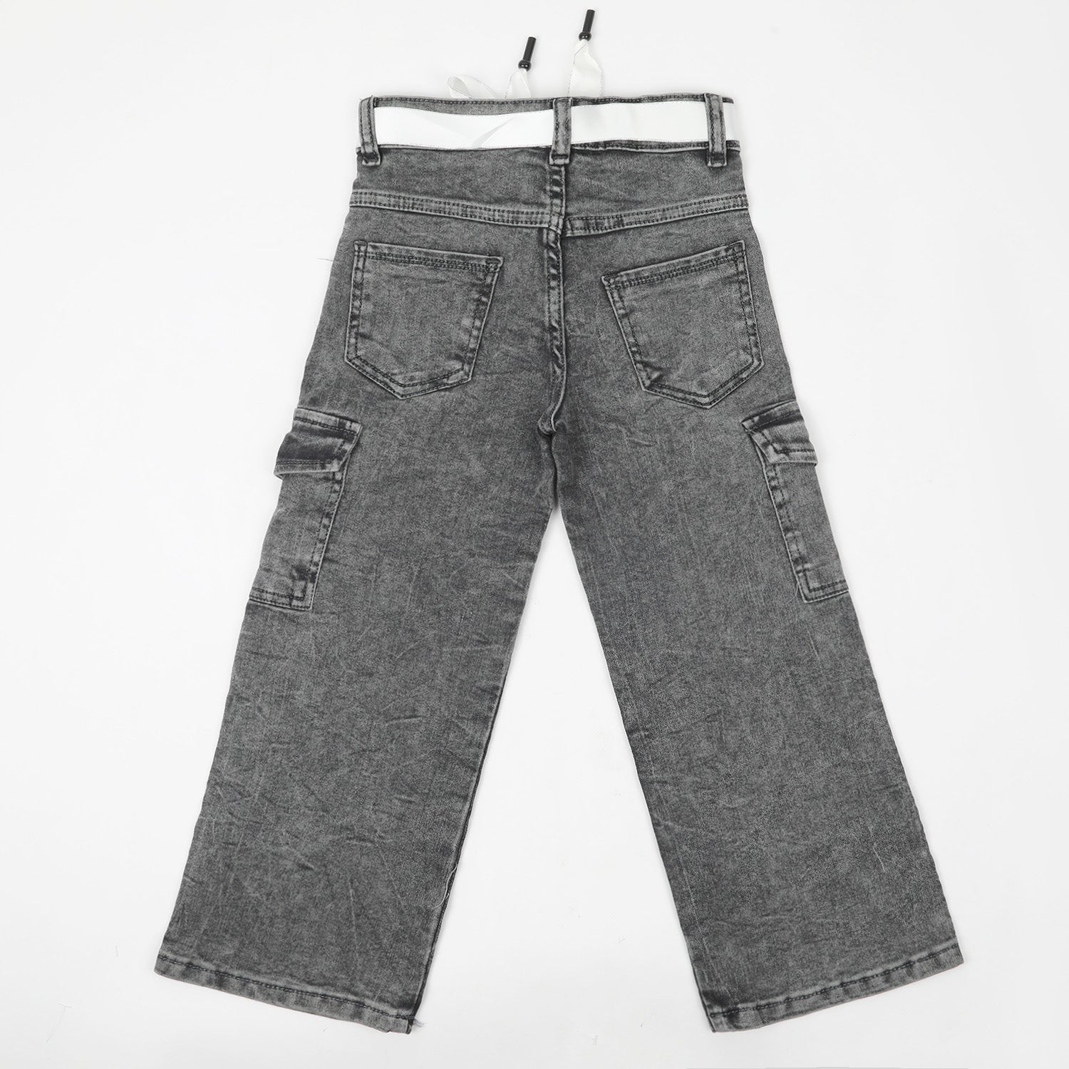 Girls Denim Pant - Grey, Girls Pants & Capri, Chase Value, Chase Value