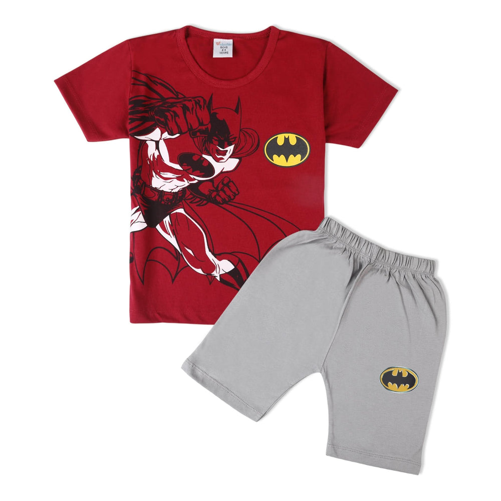 Boys Half Sleeves Suit - Maroon, Boys Sets & Suits, Chase Value, Chase Value