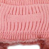 Kids Woolen Cap with Muffler - Pink, Boys Caps & Hats, Chase Value, Chase Value
