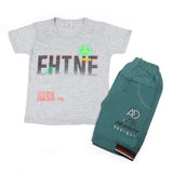 Boys Half Sleeves Short Suit - Grey, Boys Sets & Suits, Chase Value, Chase Value