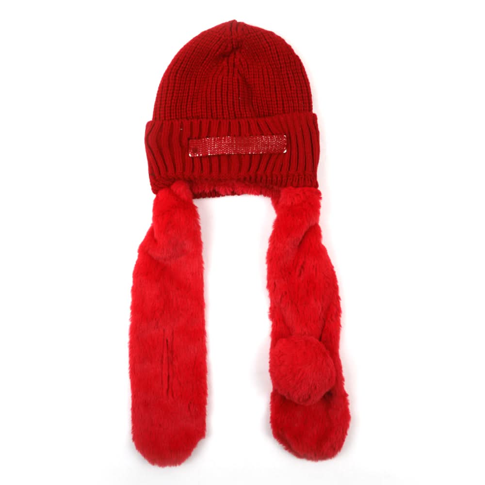 Kids Woolen Cap with Muffler - Red, Boys Caps & Hats, Chase Value, Chase Value
