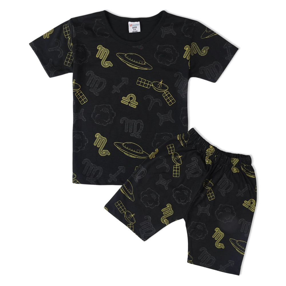 Boys Half Sleeves Suit - Black, Boys Sets & Suits, Chase Value, Chase Value