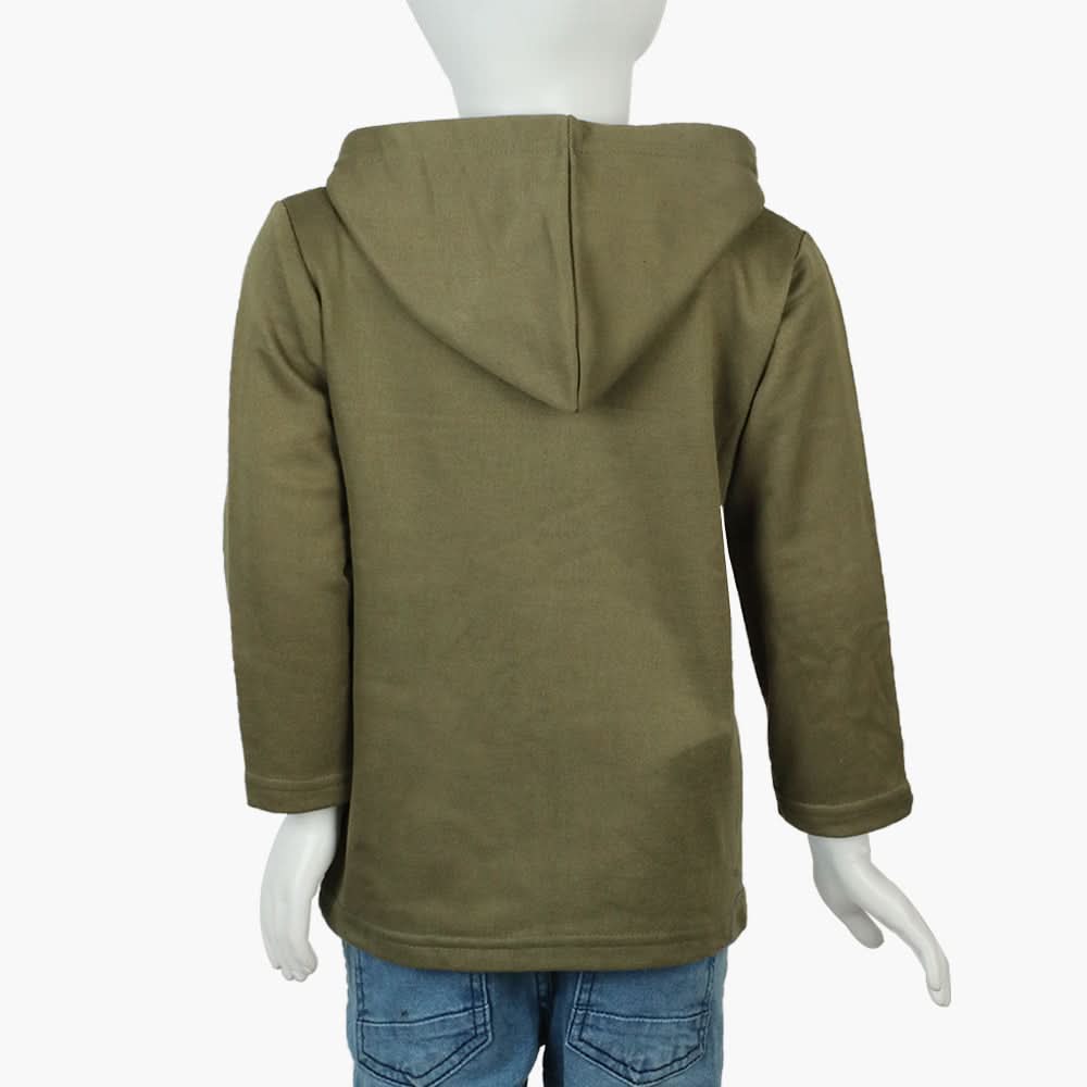 Boys Hoodie Jacket - Olive Green, Boys Hoodies & Sweat Shirts, Chase Value, Chase Value