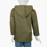 Boys Hoodie Jacket - Olive Green, Boys Hoodies & Sweat Shirts, Chase Value, Chase Value
