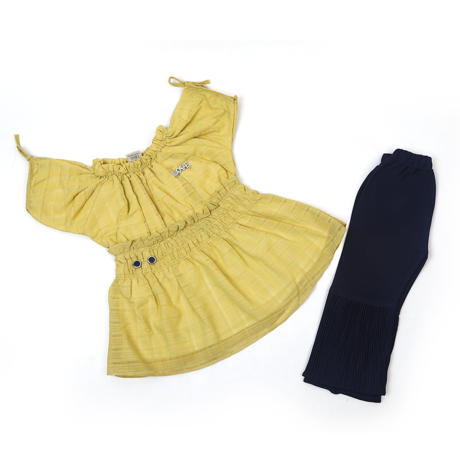Girls Tight Half Sleeves Suit - Olive Green, Girls Suits, Chase Value, Chase Value