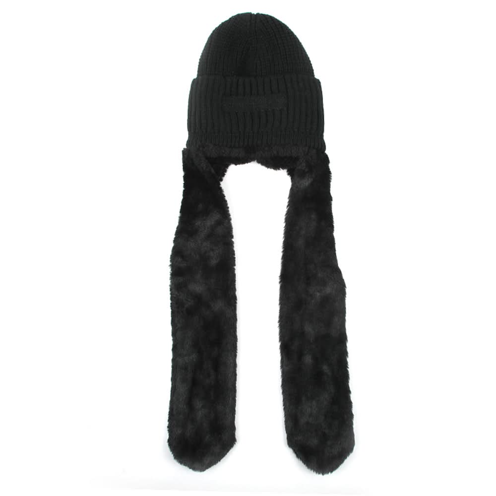 Kids Woolen Cap with Muffler - Black, Boys Caps & Hats, Chase Value, Chase Value
