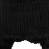 Kids Woolen Cap with Muffler - Black, Boys Caps & Hats, Chase Value, Chase Value
