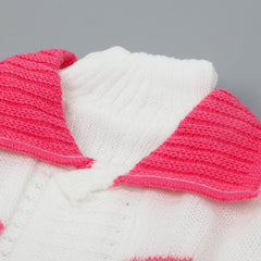 Newborn Boys Full Sleeves Sweater Suit - Pink