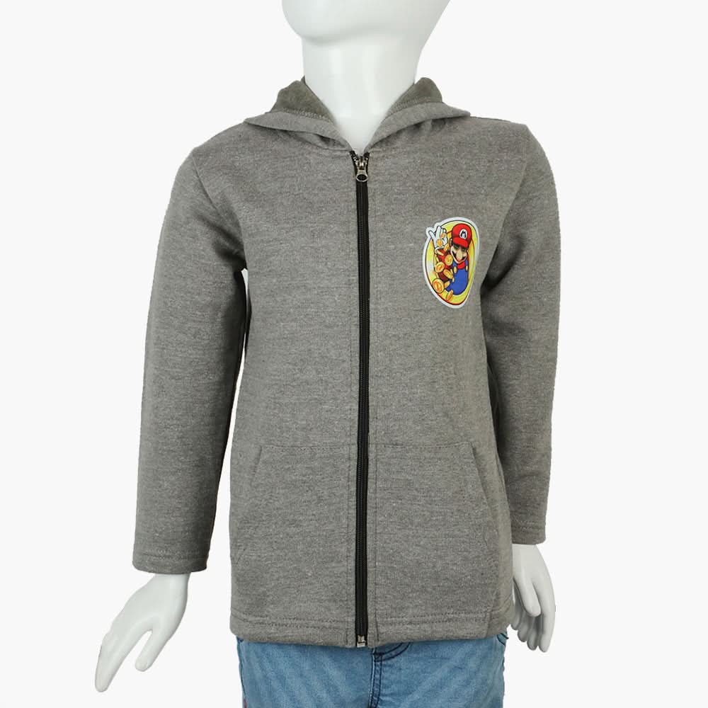 Boys Hoodie Jacket - Grey, Boys Hoodies & Sweat Shirts, Chase Value, Chase Value