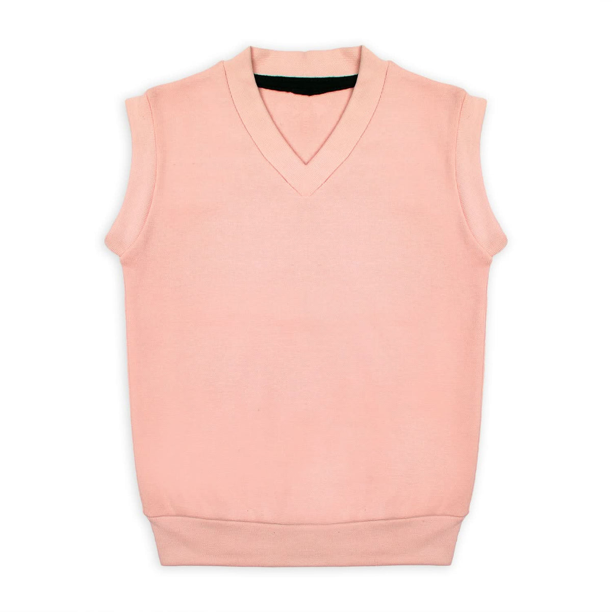 Boys Sleeveless Sweater - Light Pink, Boys Sweaters, Chase Value, Chase Value