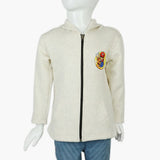 Boys Hoodie Jacket - White, Boys Hoodies & Sweat Shirts, Chase Value, Chase Value