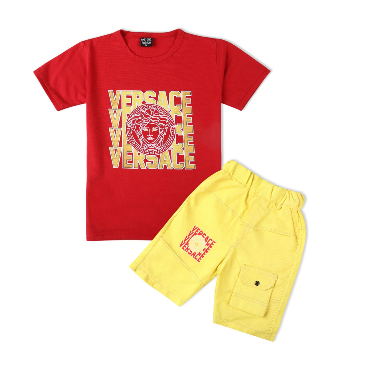 Boys Half Sleeves Suit - Red, Boys Sets & Suits, Chase Value, Chase Value