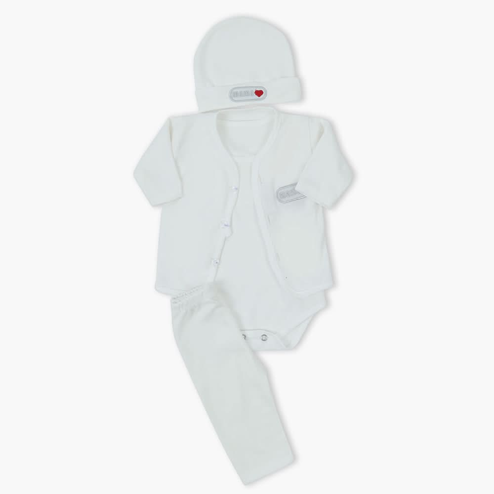 Newborn Gift Set - White, Newborn Boys Sets & Suits, Chase Value, Chase Value