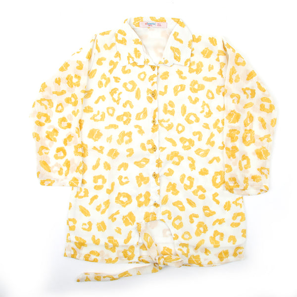 Girls Woven Top - Yellow