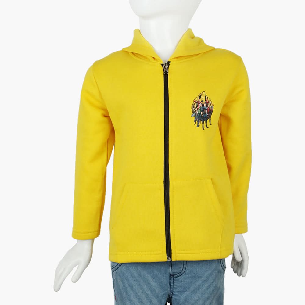 Boys Hoodie Jacket - Yellow, Boys Hoodies & Sweat Shirts, Chase Value, Chase Value