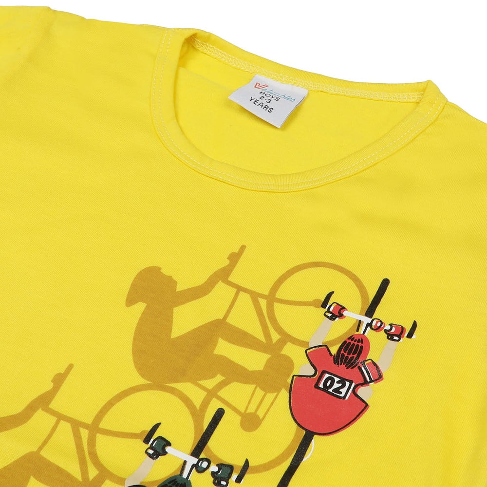 Boys Half Sleeves Short Suit - Yellow, Boys Sets & Suits, Chase Value, Chase Value