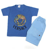 Boys Half Sleeves Short Suit - Royal Blue, Boys Sets & Suits, Chase Value, Chase Value
