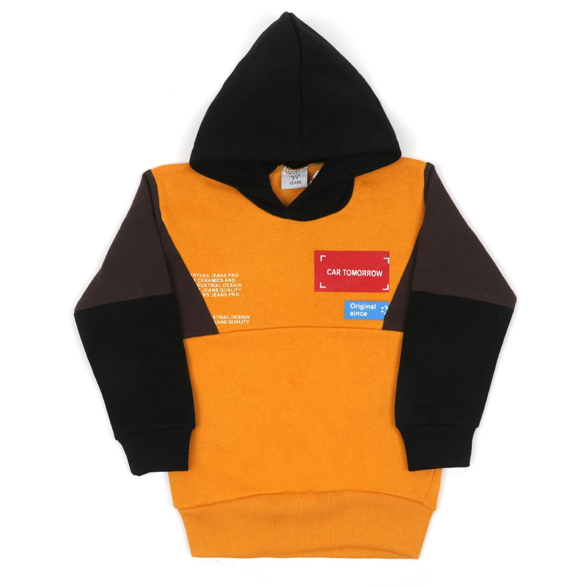 Boys Full Sleeves Hoodie - Mustard, Boys Hoodies & Sweat Shirts, Chase Value, Chase Value