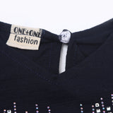 Girls Tight Half Sleeves Suit - Navy Blue, Girls Suits, Chase Value, Chase Value