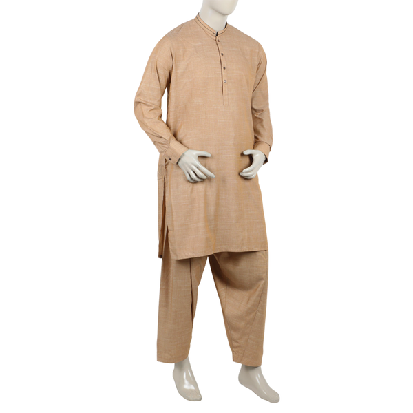 Eminent Men's Kurta Shalwar Suit - Beige