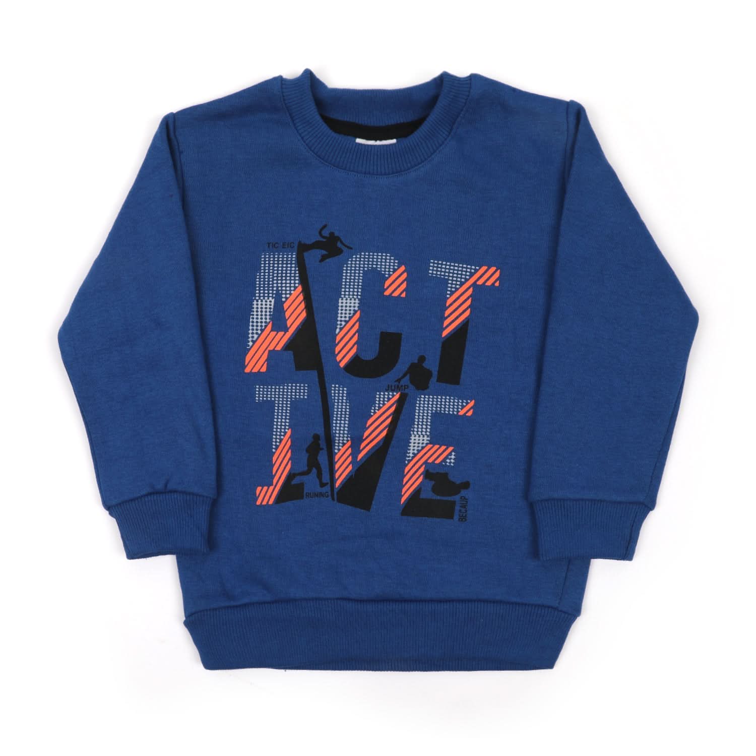 Boys Full Sleeves Round Neck SweatShirt - Navy Blue, Boys Hoodies & Sweat Shirts, Chase Value, Chase Value