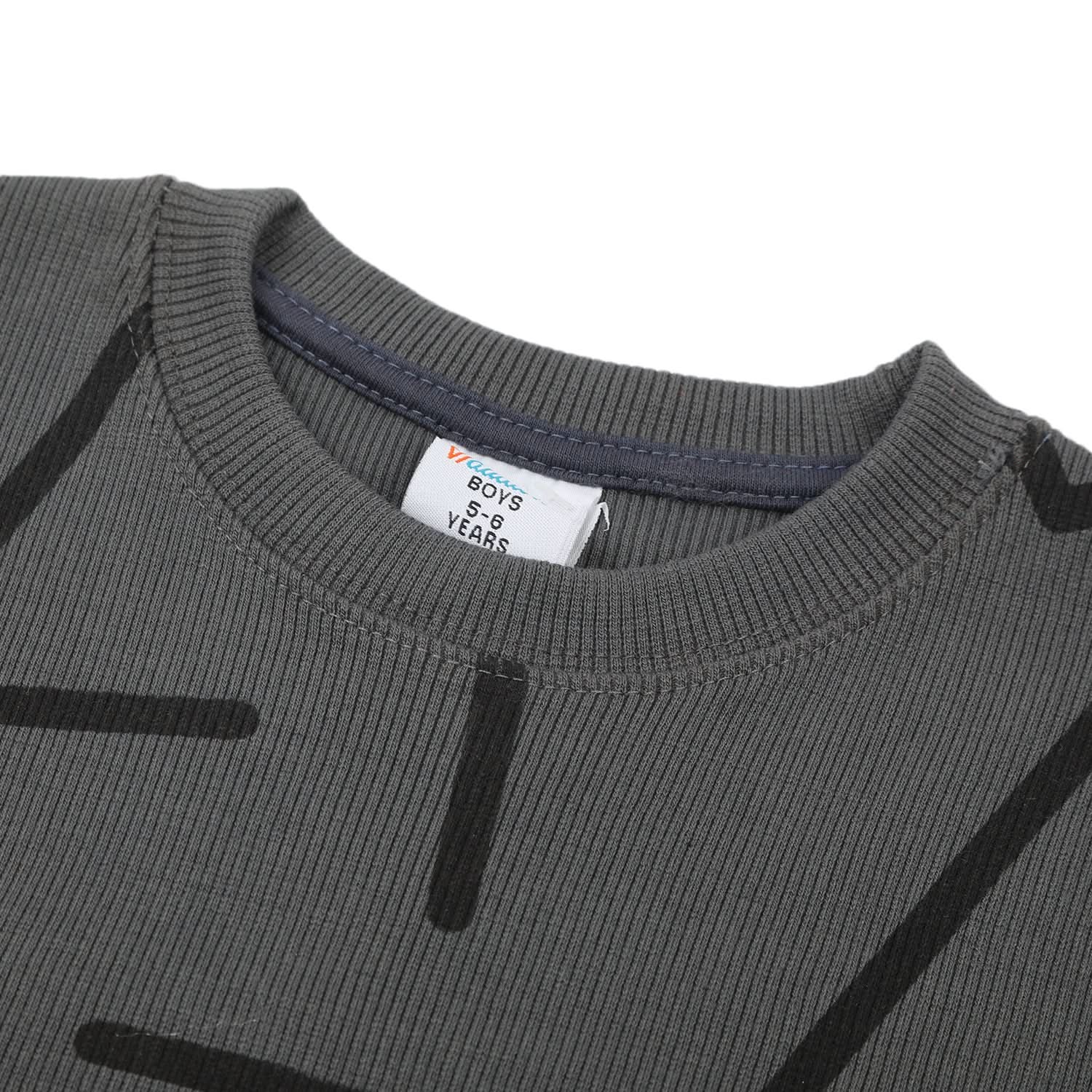 Boys Full Sleeve Sweatshirt - Grey, Boys Hoodies & Sweat Shirts, Chase Value, Chase Value