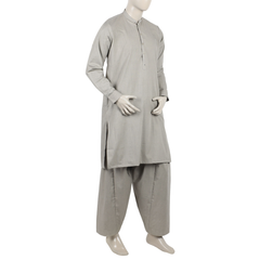 Eminent Men's Trim Fit Shalwar Suit - Beige