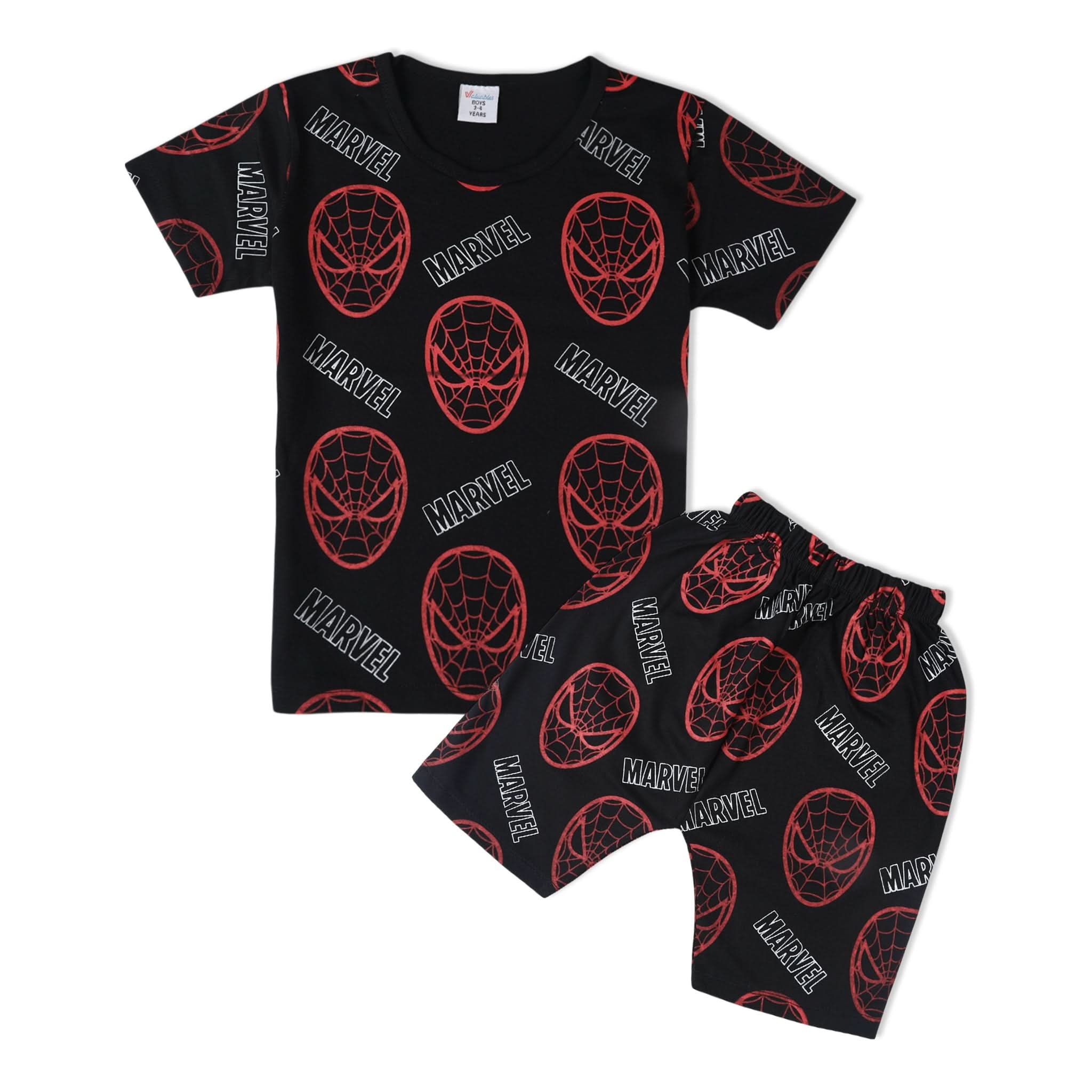 Boys Half Sleeves Suit - Black, Boys Sets & Suits, Chase Value, Chase Value