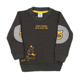 Boys Full Sleeves Round Neck T-Shirt - Dark Grey, Boys Hoodies & Sweat Shirts, Chase Value, Chase Value
