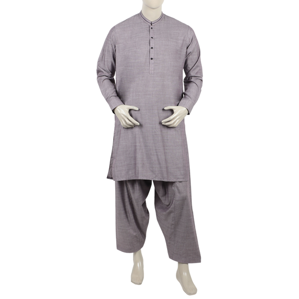 Eminent Men's Kurta Shalwar Suit - Purple