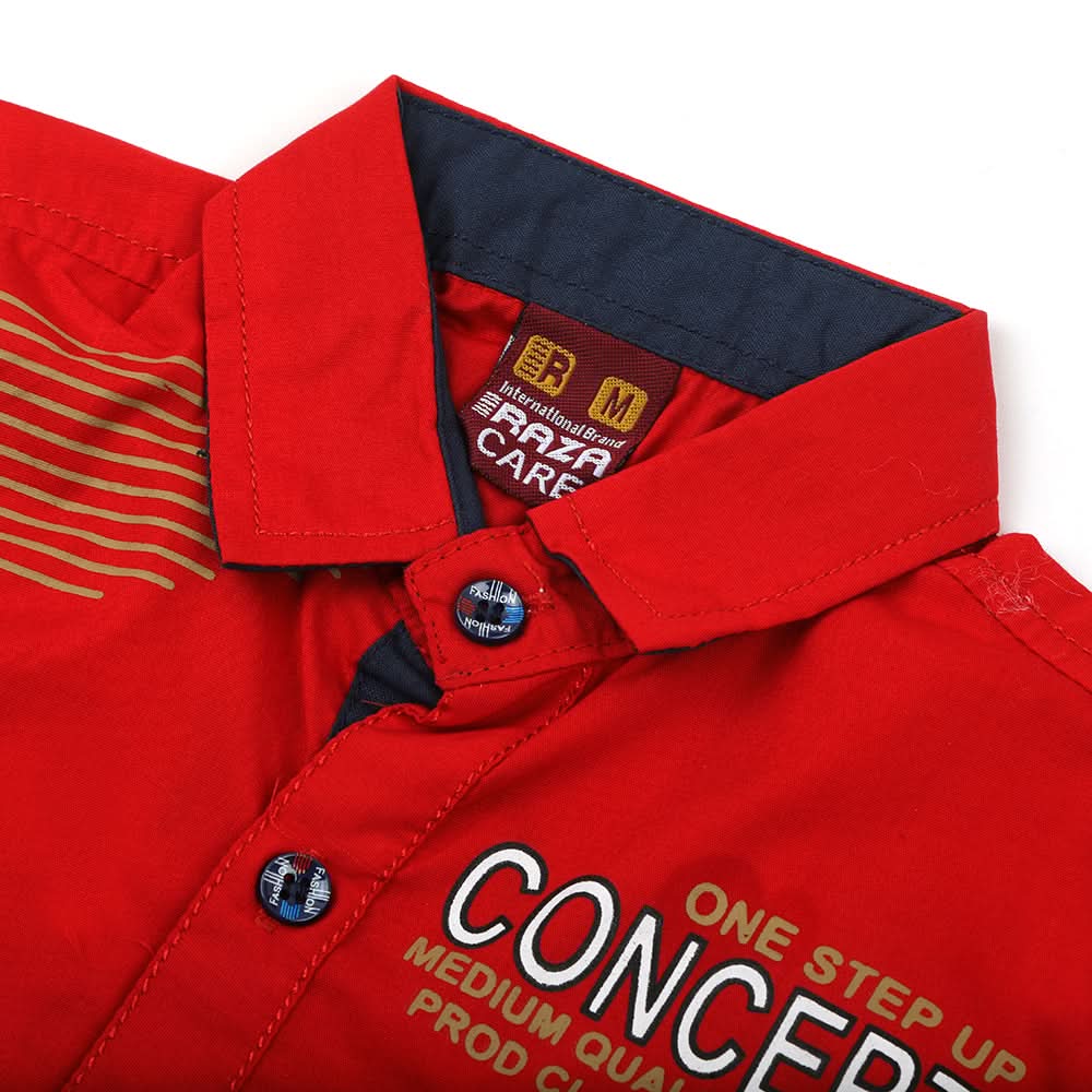 Boys 3pcs Full Sleeves Suit - Red, Boys Sets & Suits, Chase Value, Chase Value
