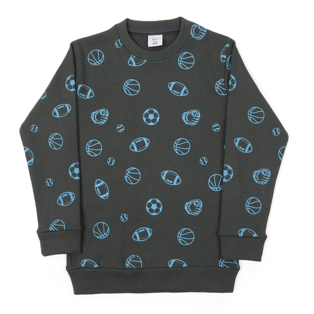 Boys Full Sleeve Sweatshirt - Grey, Boys Hoodies & Sweat Shirts, Chase Value, Chase Value