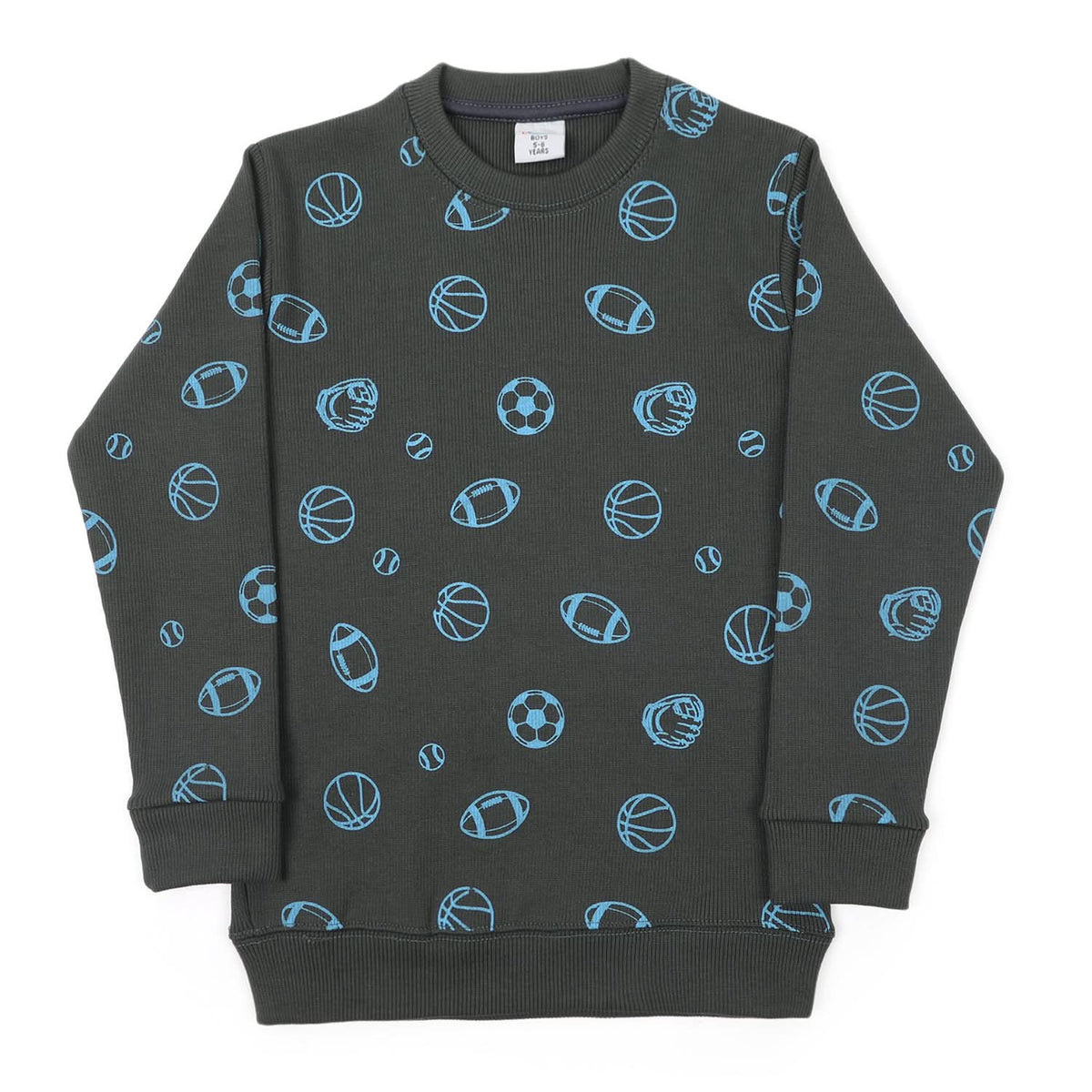 Boys Full Sleeve Sweatshirt - Grey, Boys Hoodies & Sweat Shirts, Chase Value, Chase Value