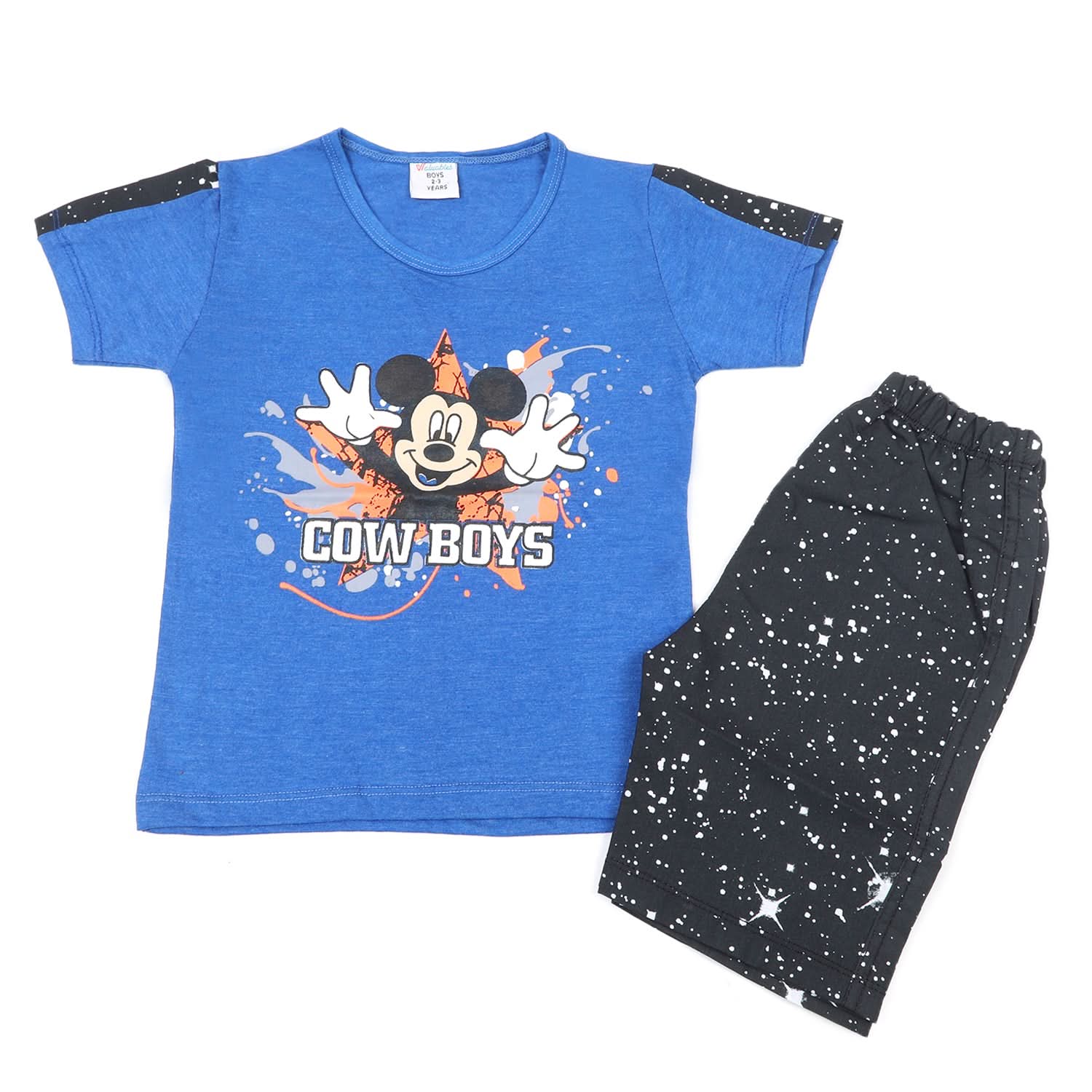 Boys Half Sleeves Short Suit - Blue, Boys Sets & Suits, Chase Value, Chase Value