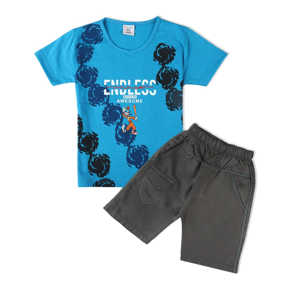 Boys Half Sleeves Suit - Blue, Boys Sets & Suits, Chase Value, Chase Value