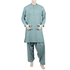 Eminent Men's Kurta Shalwar Suit - Green