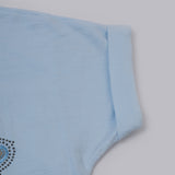 Girls Tight Half Sleeves Suit - Light Blue, Girls Suits, Chase Value, Chase Value